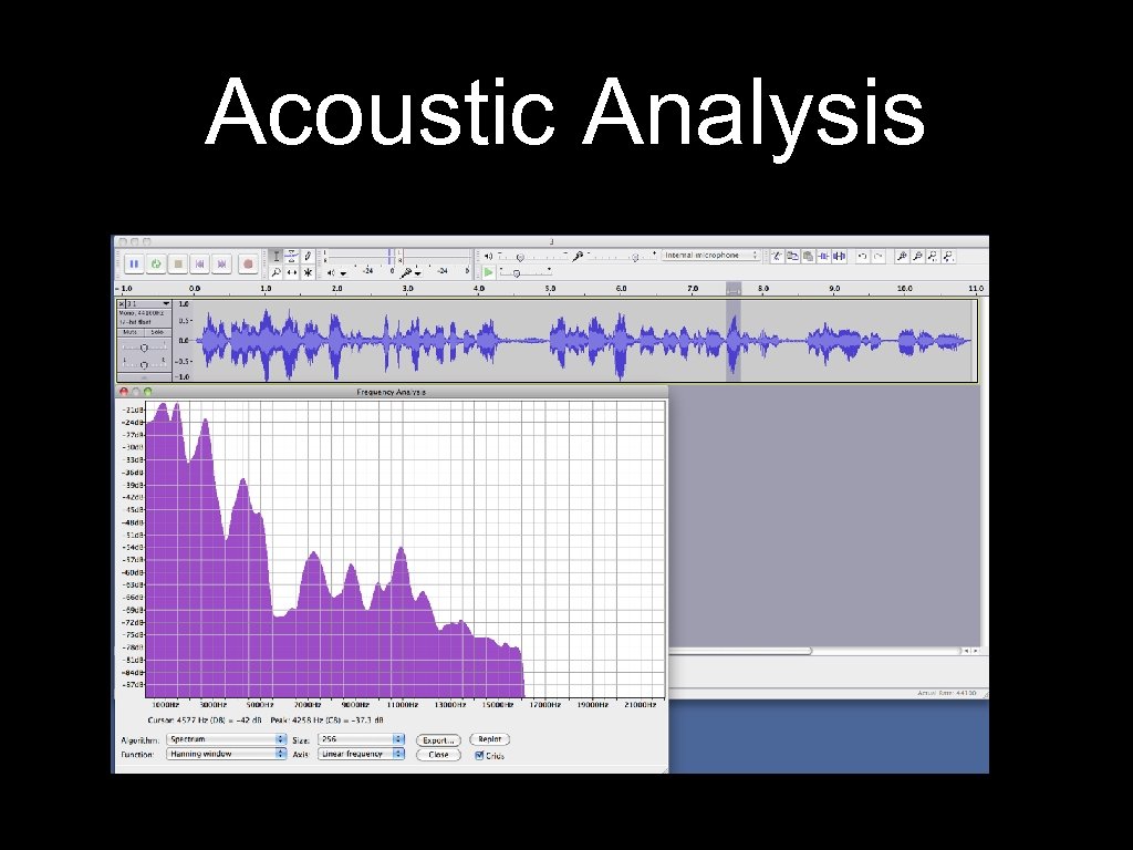 Acoustic Analysis 