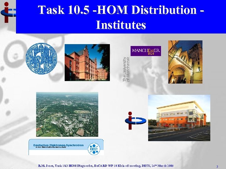 Task 10. 5 -HOM Distribution Institutes R. M. Jones, Task 10. 5 HOM Diagnostics,