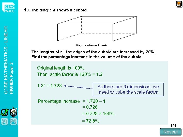 Diagram not drawn to scale. The lengths of all the edges of the cuboid