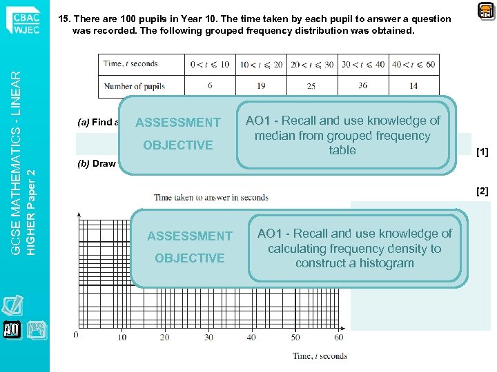 AO 1 - Recall and (a) Find an estimate for the median of this