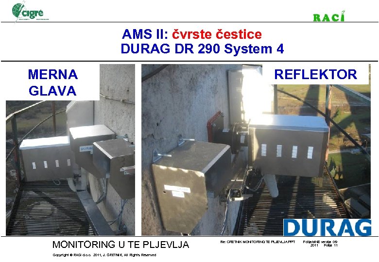 AMS II: čvrste čestice DURAG DR 290 System 4 MERNA GLAVA MONITORING U TE