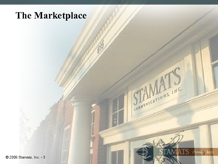 The Marketplace © 2008 Stamats, Inc. - 3 3 