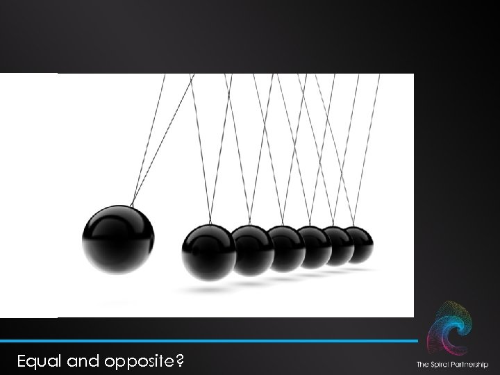 Equal and opposite? 