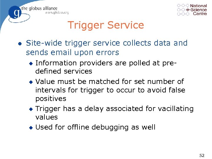 Trigger Service l Site wide trigger service collects data and sends email upon errors