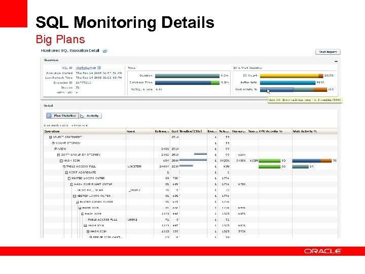 SQL Monitoring Details Big Plans 