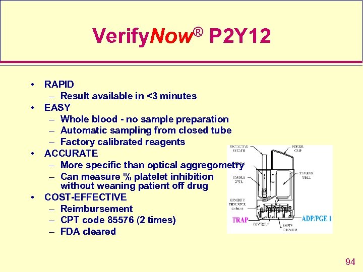 Verify. Now® P 2 Y 12 • • RAPID – Result available in <3