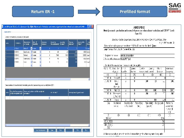 Return ER -1 Prefilled format 