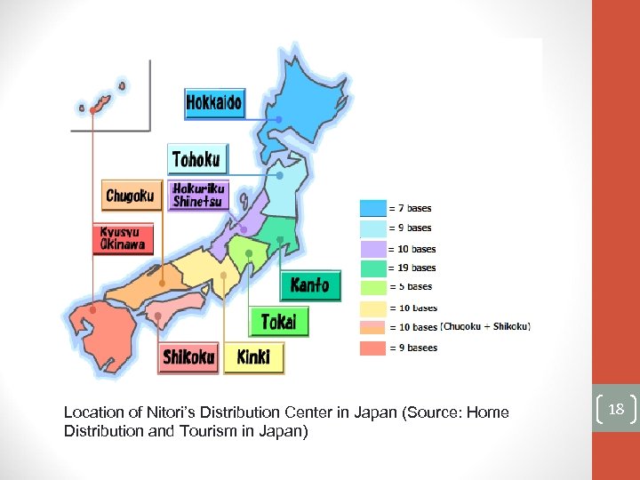 Location of Nitori’s Distribution Center in Japan (Source: Home Distribution and Tourism in Japan)
