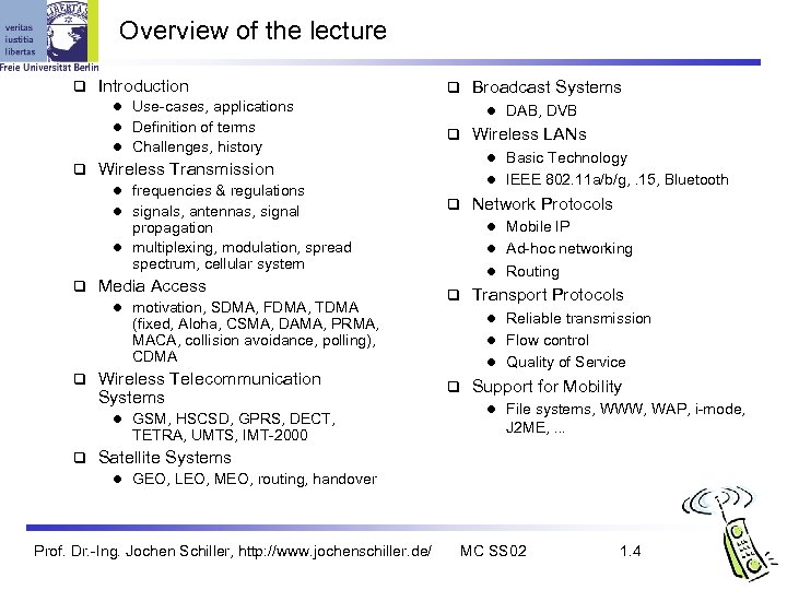 Overview of the lecture q Introduction q l Use-cases, applications l Definition of terms