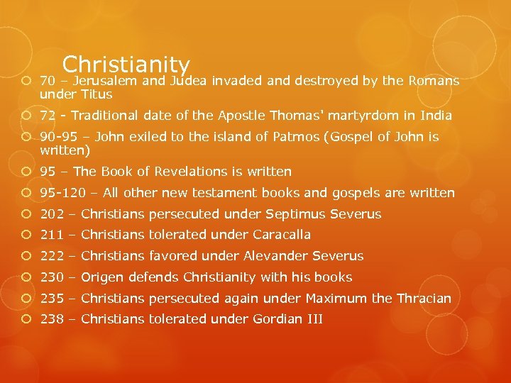 Christianity 70 – Jerusalem and Judea invaded and destroyed by the Romans under Titus