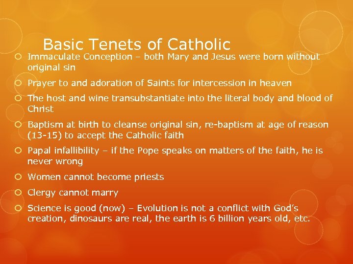Basic Tenets of Catholic Immaculate Conception – both Mary and Jesus were born without