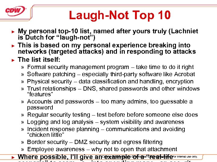 Laugh-Not Top 10 ► ► ► My personal top-10 list, named after yours truly