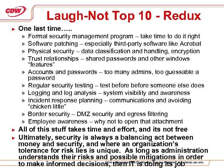 Laugh-Not Top 10 - Redux ► One last time…. . » » » »