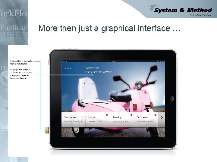 More then just a graphical interface … 