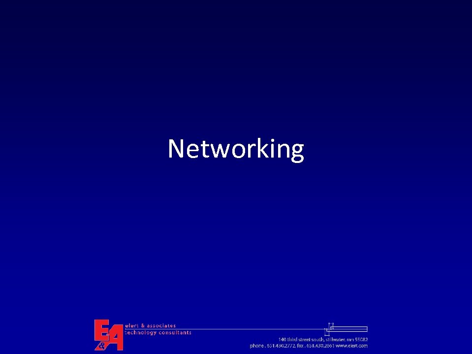 Networking 