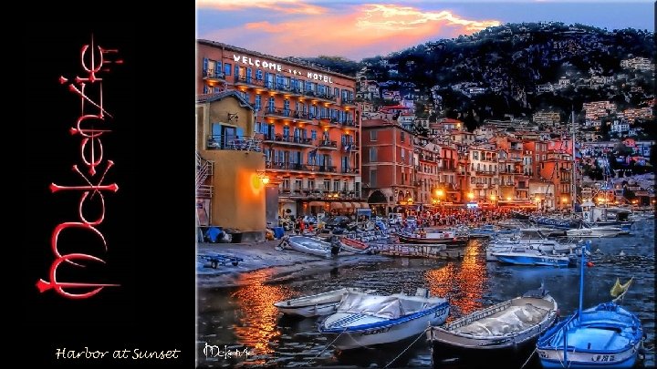 Harbor at Sunset 