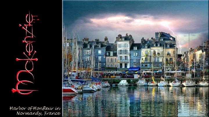 Harbor of Honfleur in Normandy, France 