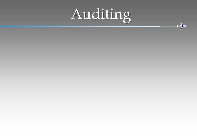 Auditing 
