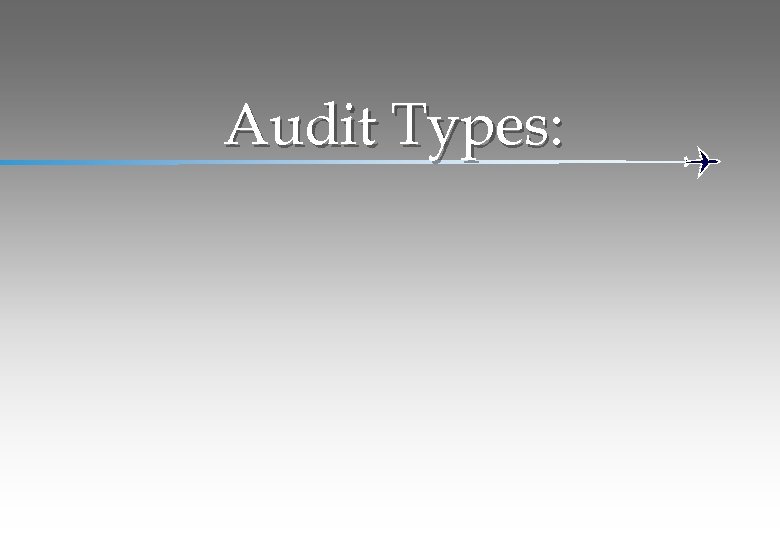 Audit Types: 