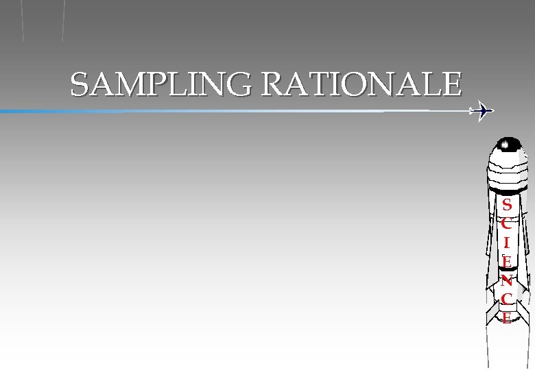 SAMPLING RATIONALE S C I E N C E 