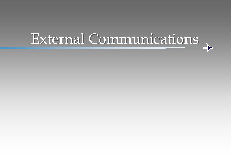 External Communications 