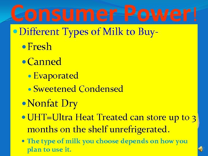 Consumer Power! Different Types of Milk to Buy Fresh Canned Evaporated Sweetened Condensed Nonfat