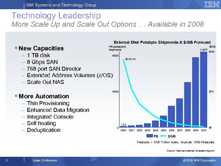 IBM Systems and Technology Group Technology Leadership More Scale Up and Scale Out Options