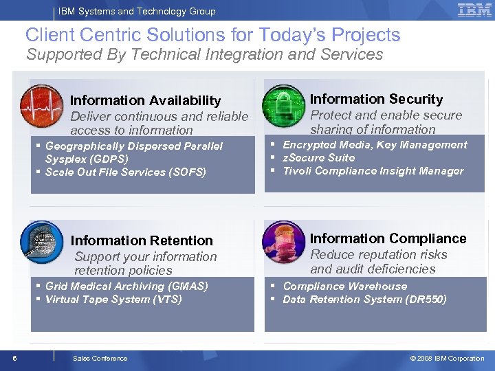 IBM Systems and Technology Group Client Centric Solutions for Today’s Projects Supported By Technical