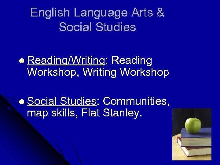 English Language Arts & Social Studies l Reading/Writing: Reading Workshop, Writing Workshop l Social