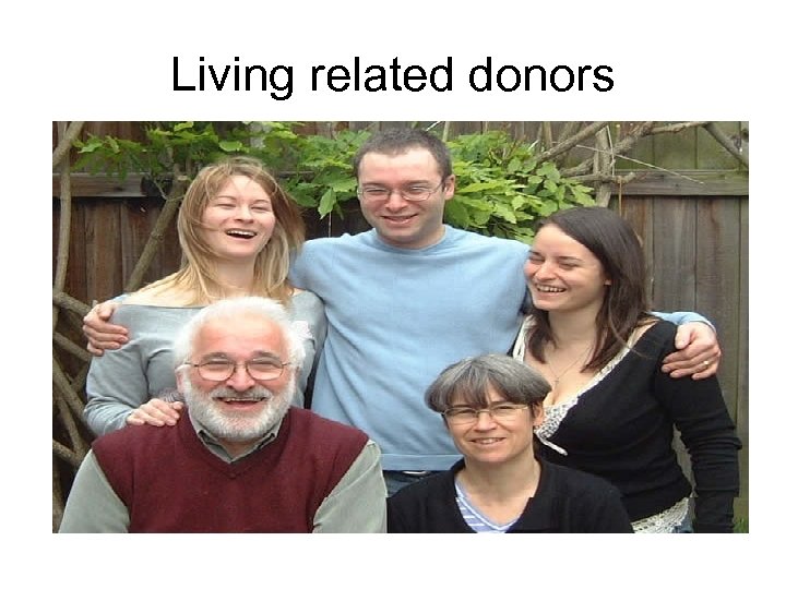 Living related donors 