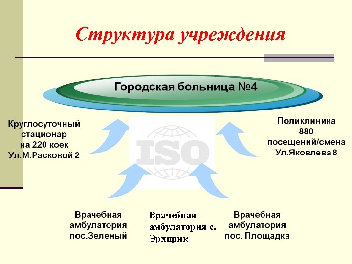 Структура учреждения Врачебная амбулатория с. Эрхирик 