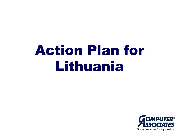 Action Plan for Lithuania 