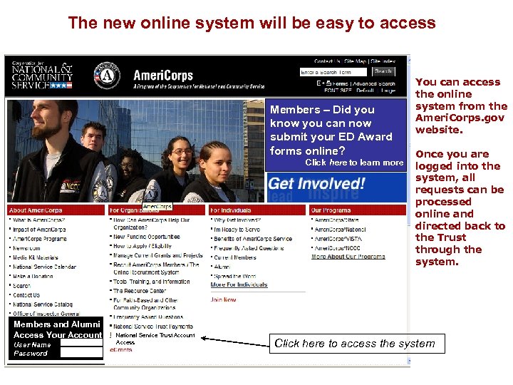 The new online system will be easy to access Members – Did you know