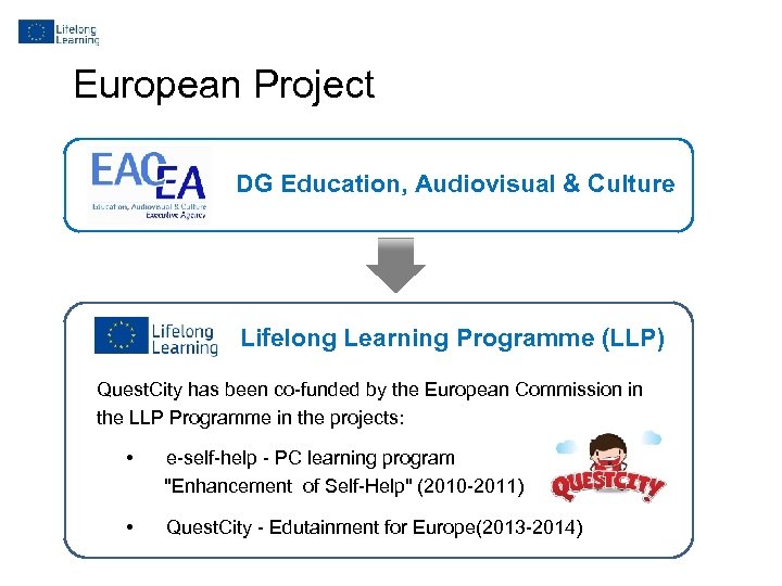 European Project DG Education, Audiovisual & Culture Lifelong Learning Programme (LLP) Quest. City has