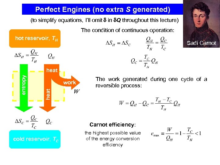 Perfect Engines (no extra S generated) (to simplify equations, I’ll omit in Q throughout