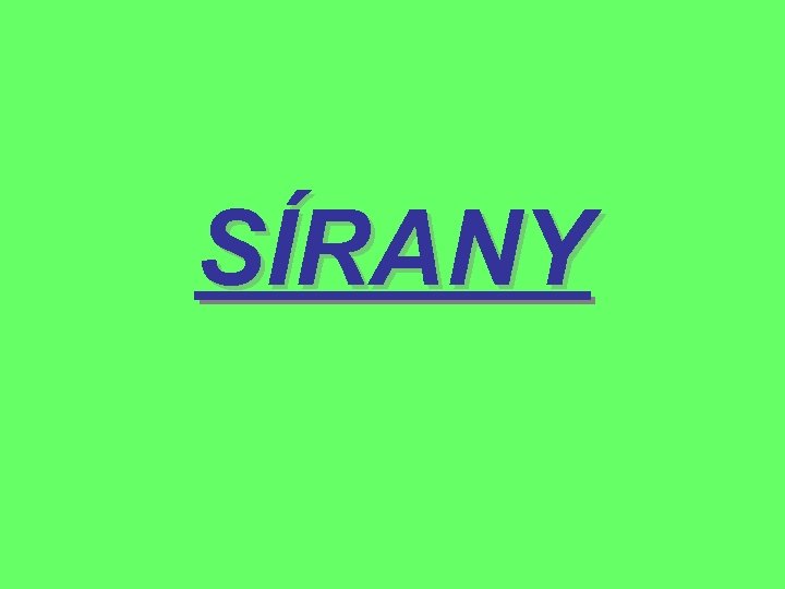 SÍRANY 