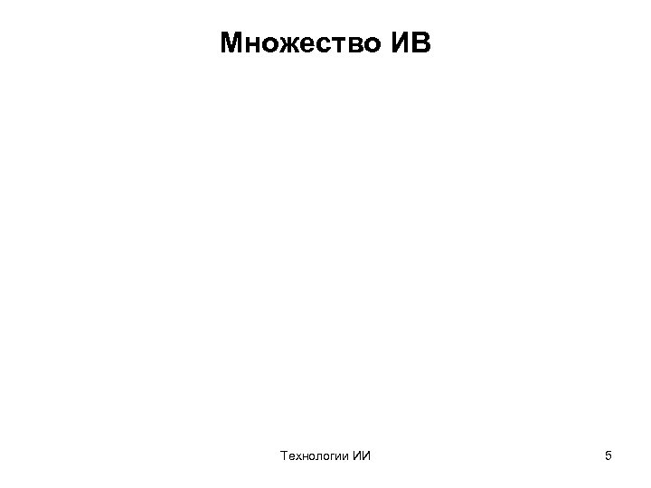 Множество ИВ Технологии ИИ 5 