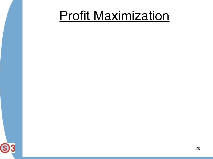 Profit Maximization 26 