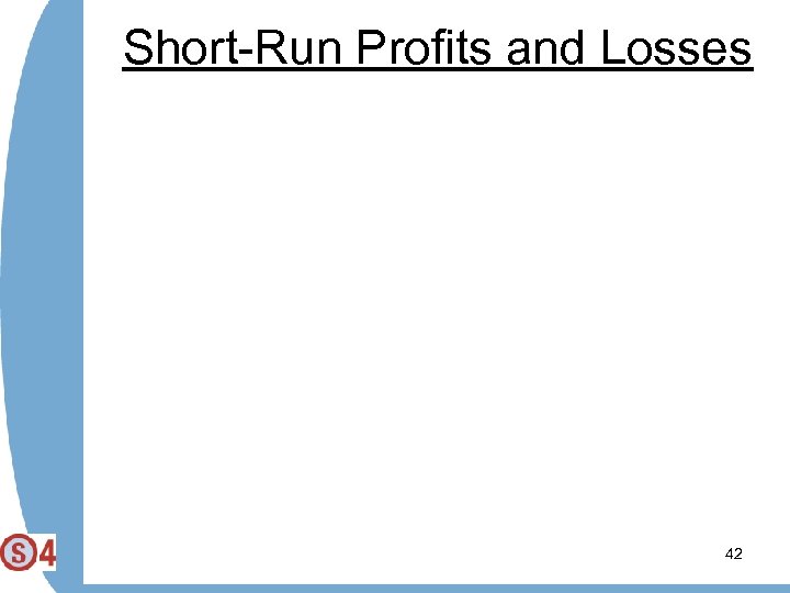 Short-Run Profits and Losses 42 