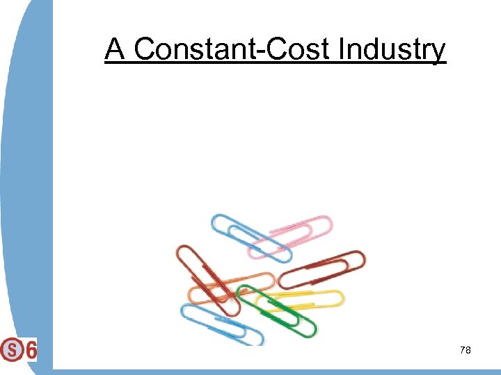A Constant-Cost Industry 78 