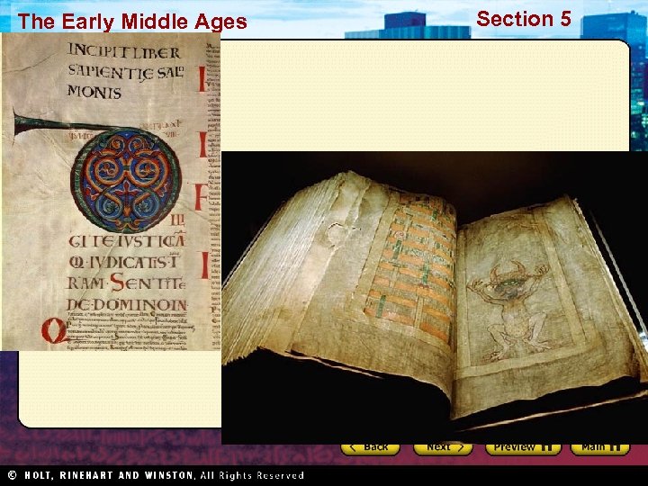 The Early Middle Ages Section 5 