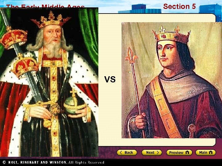 Section 5 The Early Middle Ages VS 