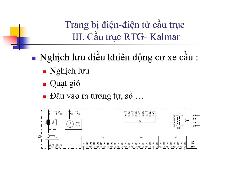 Trang bị điện-điện tử cầu trục III. Cầu trục RTG- Kalmar n Nghịch lưu