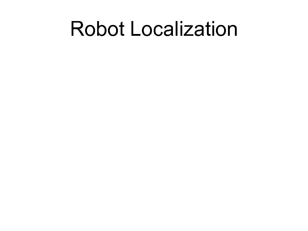 Robot Localization 