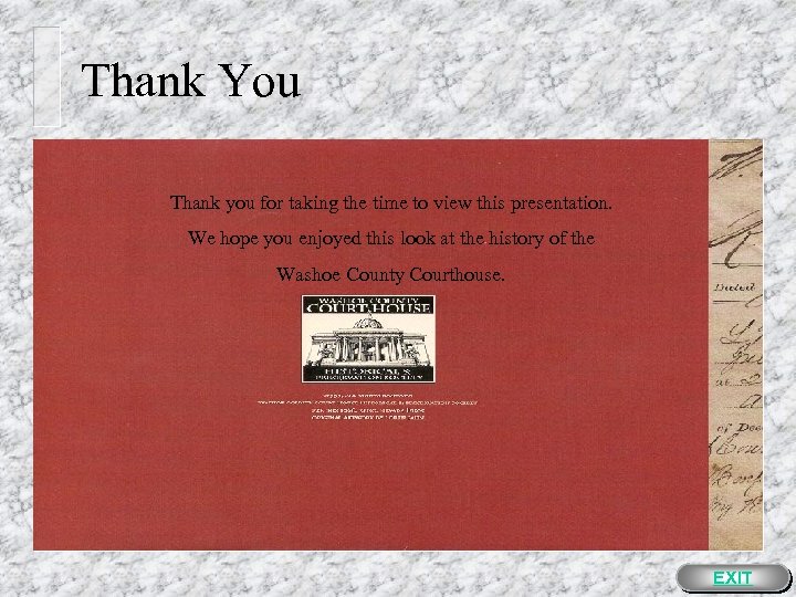 Thank You Thank you for taking the time to view this presentation. We hope