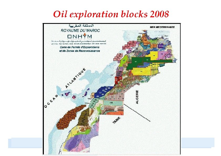 Oil exploration blocks 2008 