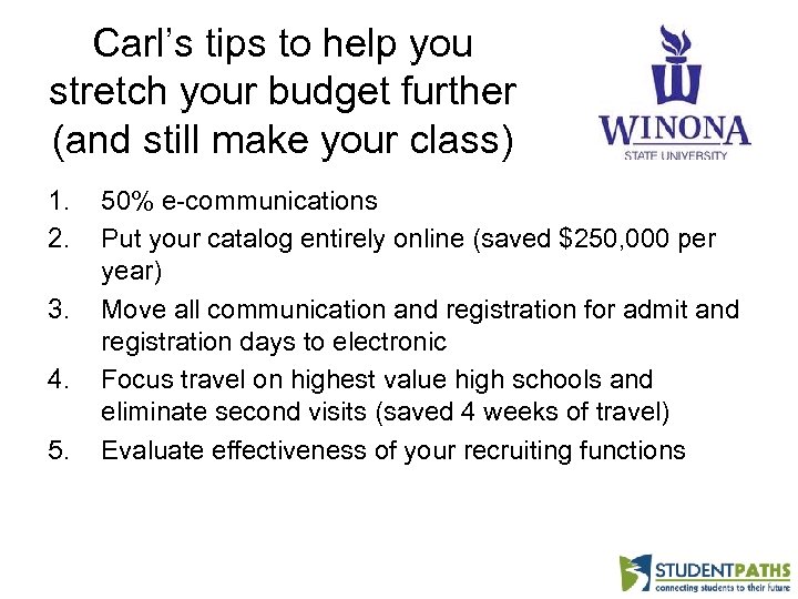 Carl’s tips to help you stretch your budget further (and still make your class)