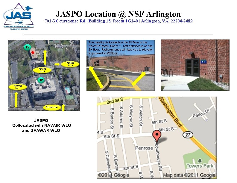 JASPO Location @ NSF Arlington 701 S Courthouse Rd | Building 15, Room 1