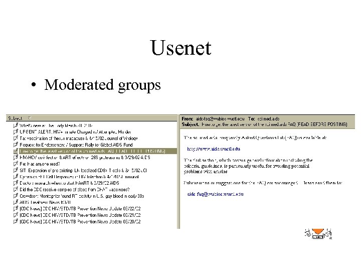 Usenet • Moderated groups 