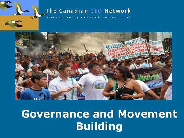 Governance and Movement Building 